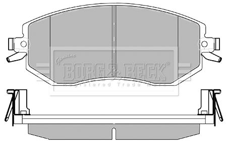 BORG & BECK Jarrupala, levyjarru BBP2426